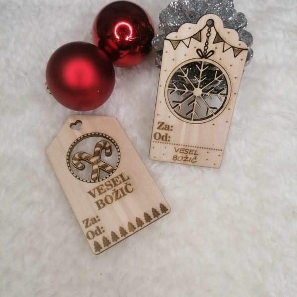 Lesene darilne oznake – za večkratno uporabo