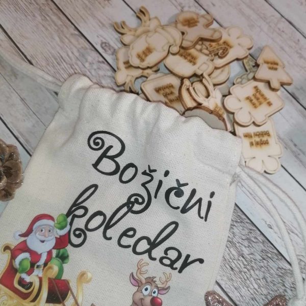 Zabavni adventni koledar z izzivi – 30 žetonov