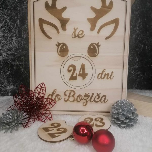 Adventni koledar jelenček – odštevanje do božiča