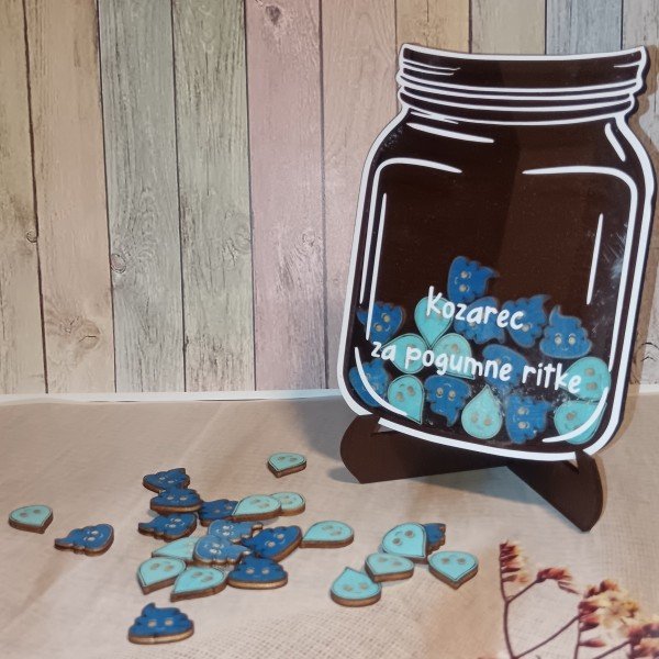 Kozarec za pogumne ritke - motivacijski kozarček z žetončki za odvajanje od pleničk