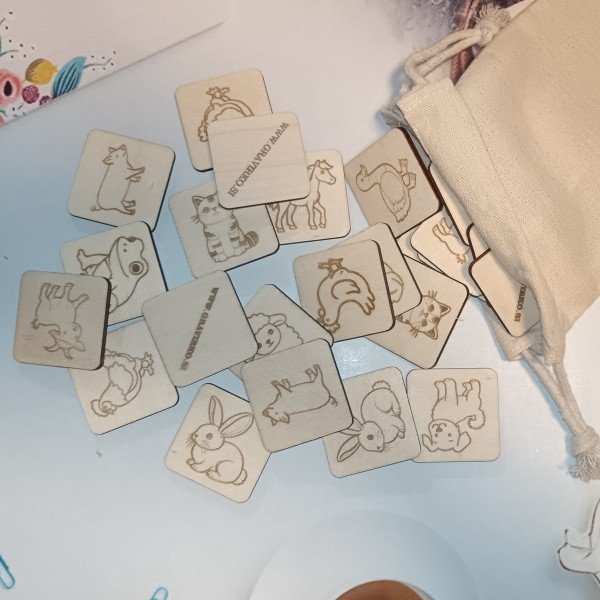 Slikovni spomin Kmetija – leseni didaktični pripomoček